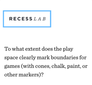 Take the Recess Checkup